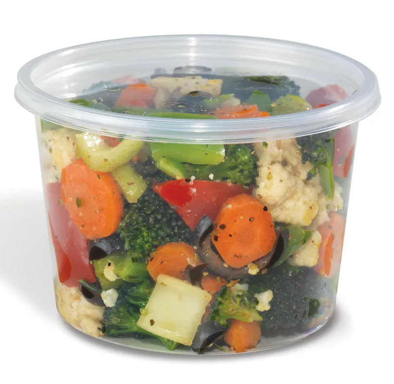8 16 32 oz. Round Deli Clear Container w/Lid Combo 50/PK