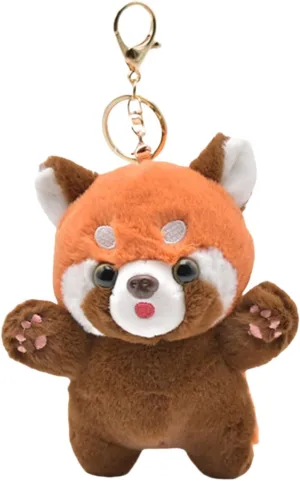 Adorable Red Fox Plush Keychain  Cute Backpack Accessory, Wristlet Charm, Holiday Gift, Handbag & Car Decoration