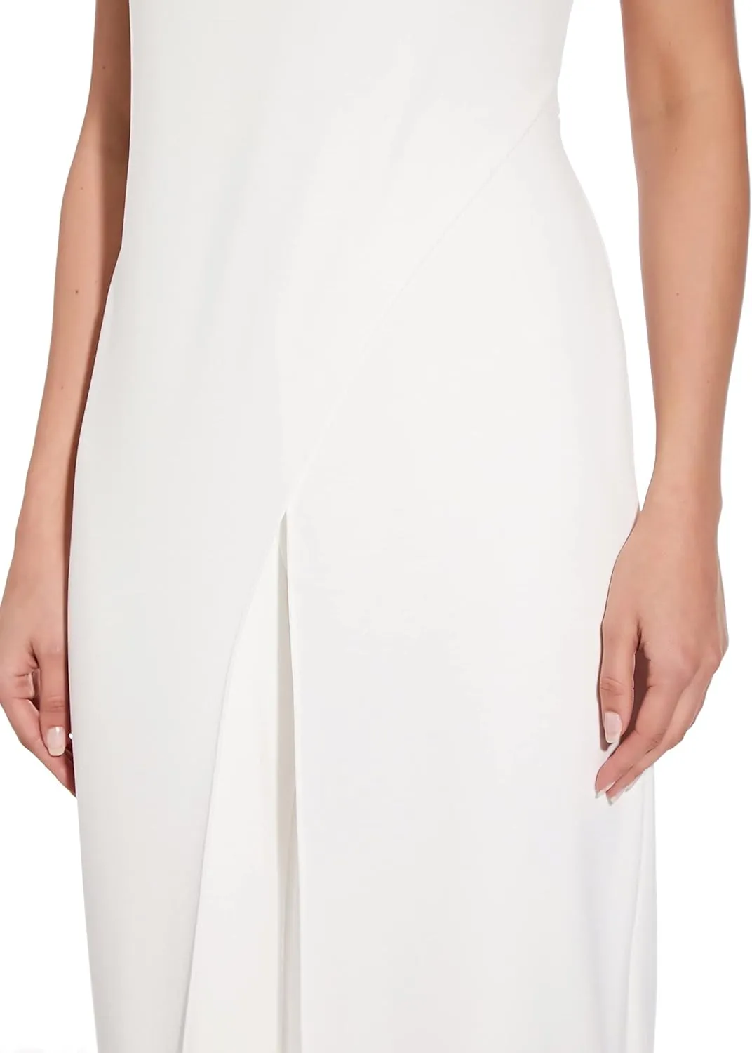 Adrianna Papell womens Crepe Halter Jumpsuit
