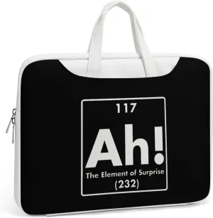 Ah Element of Surprise Leather Bag Laptop Case Slim Water Resistant Computer Bags with Handle Briefcase for Work