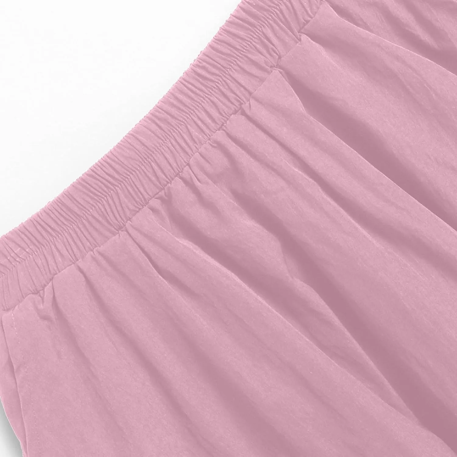 Ankle Length Skirt for Women Summer Beach Casual Elastic High Waisted Maxi Skirt Puff Long Skirts with Pockets