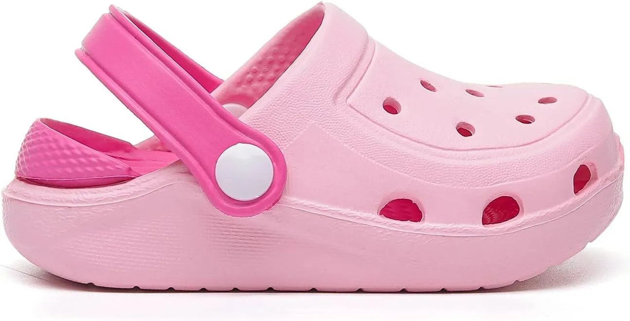 Baby Boys Girls Clogs Slippers Toddler Slip On Lightweight Sandals Shockproof Girls Summer Pool Beach Shoe