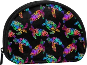 Beach Sea Turtle Coin Purse Mini Wallet Change Pouch Key Holder Zipper Small Cosmetic Makeup Storage Bags