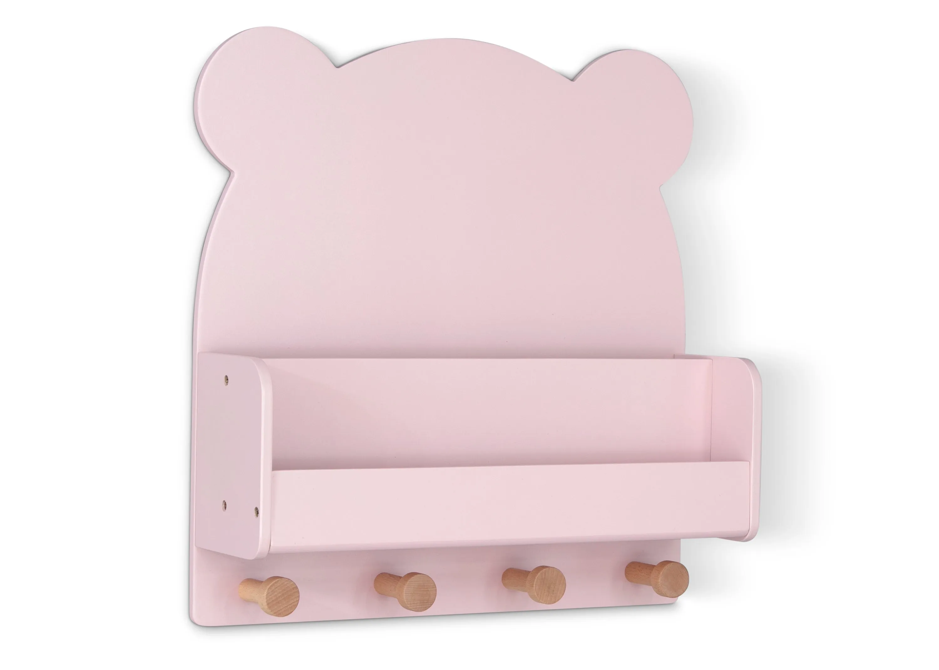 Brannan Bear Wall Shelf with 4 Hooks