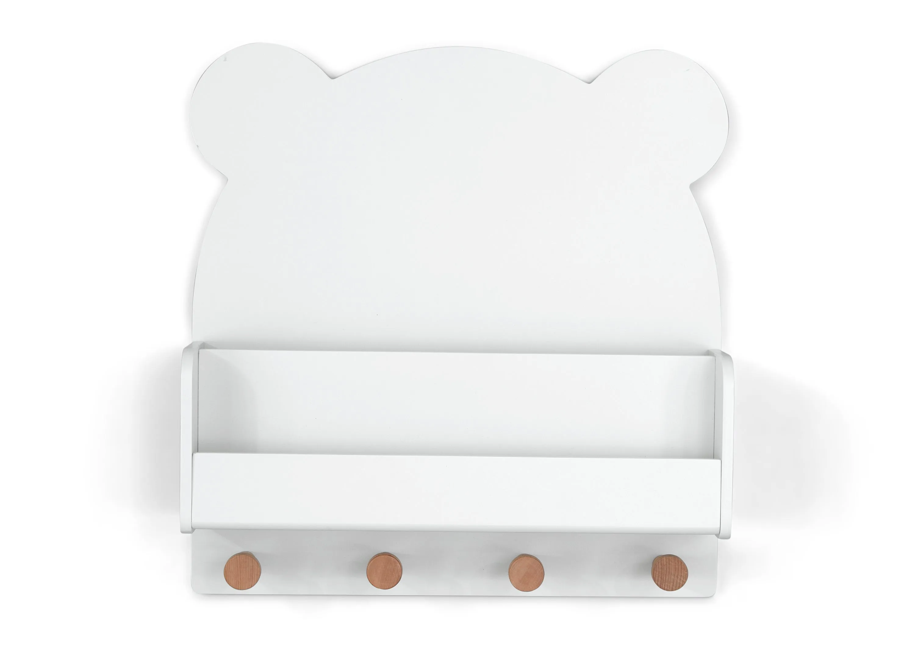 Brannan Bear Wall Shelf with 4 Hooks