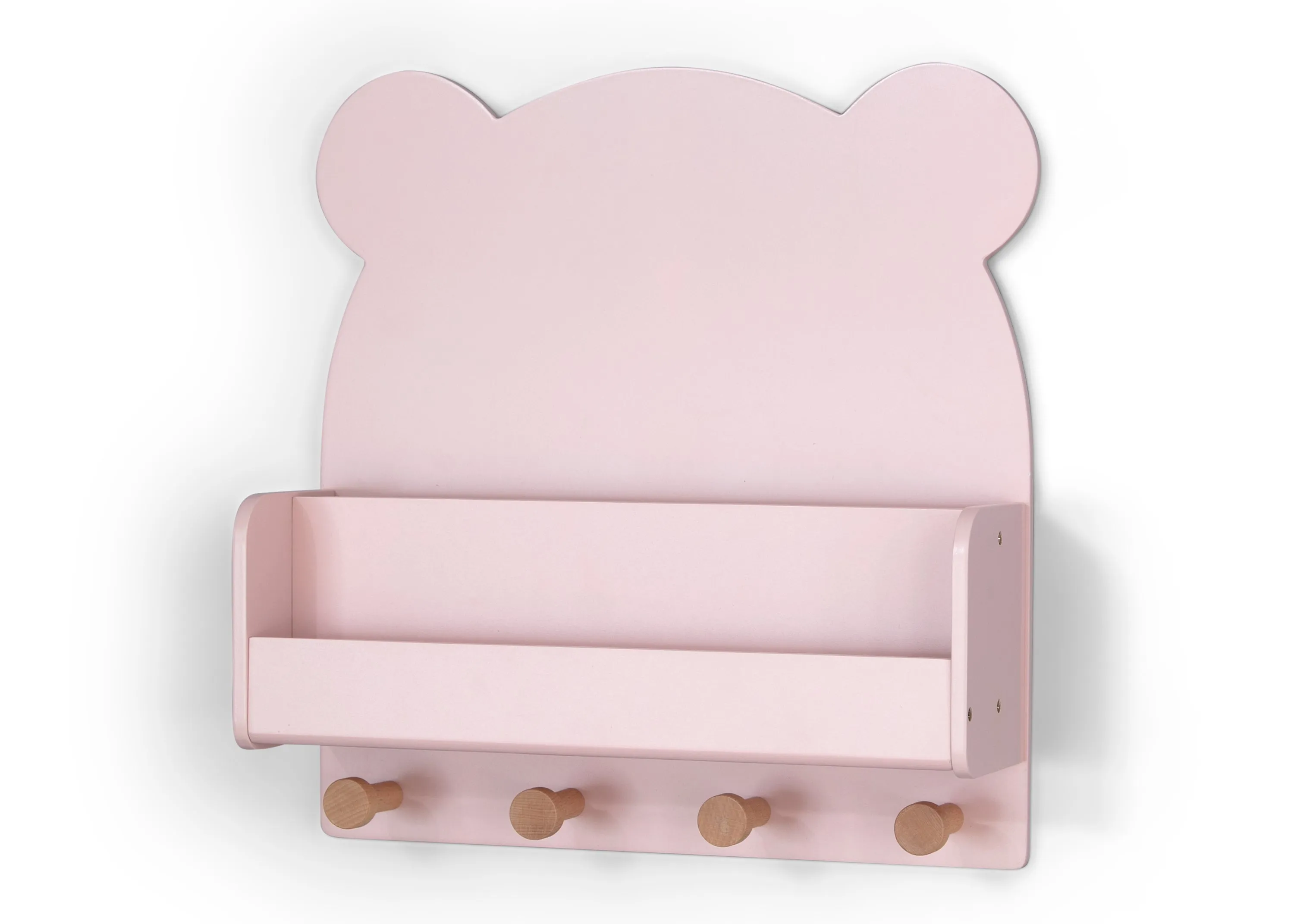 Brannan Bear Wall Shelf with 4 Hooks