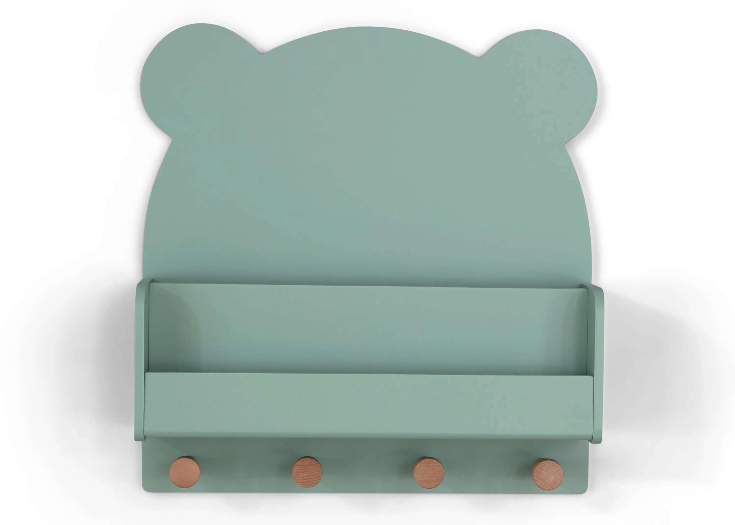 Brannan Bear Wall Shelf with 4 Hooks