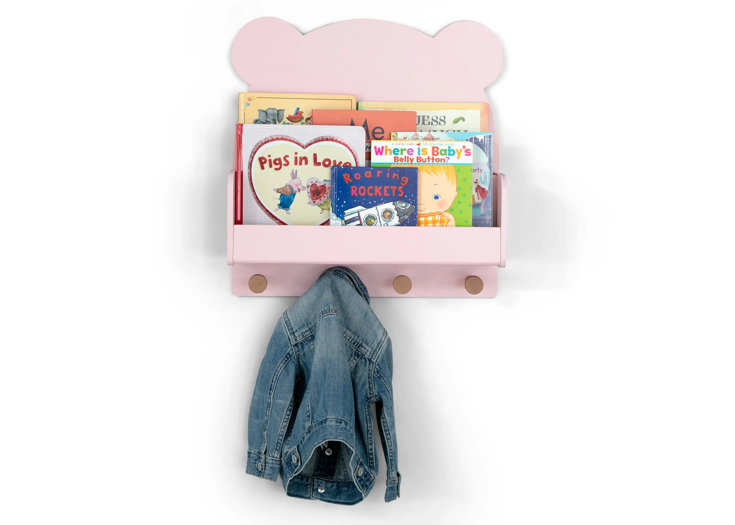 Brannan Bear Wall Shelf with 4 Hooks