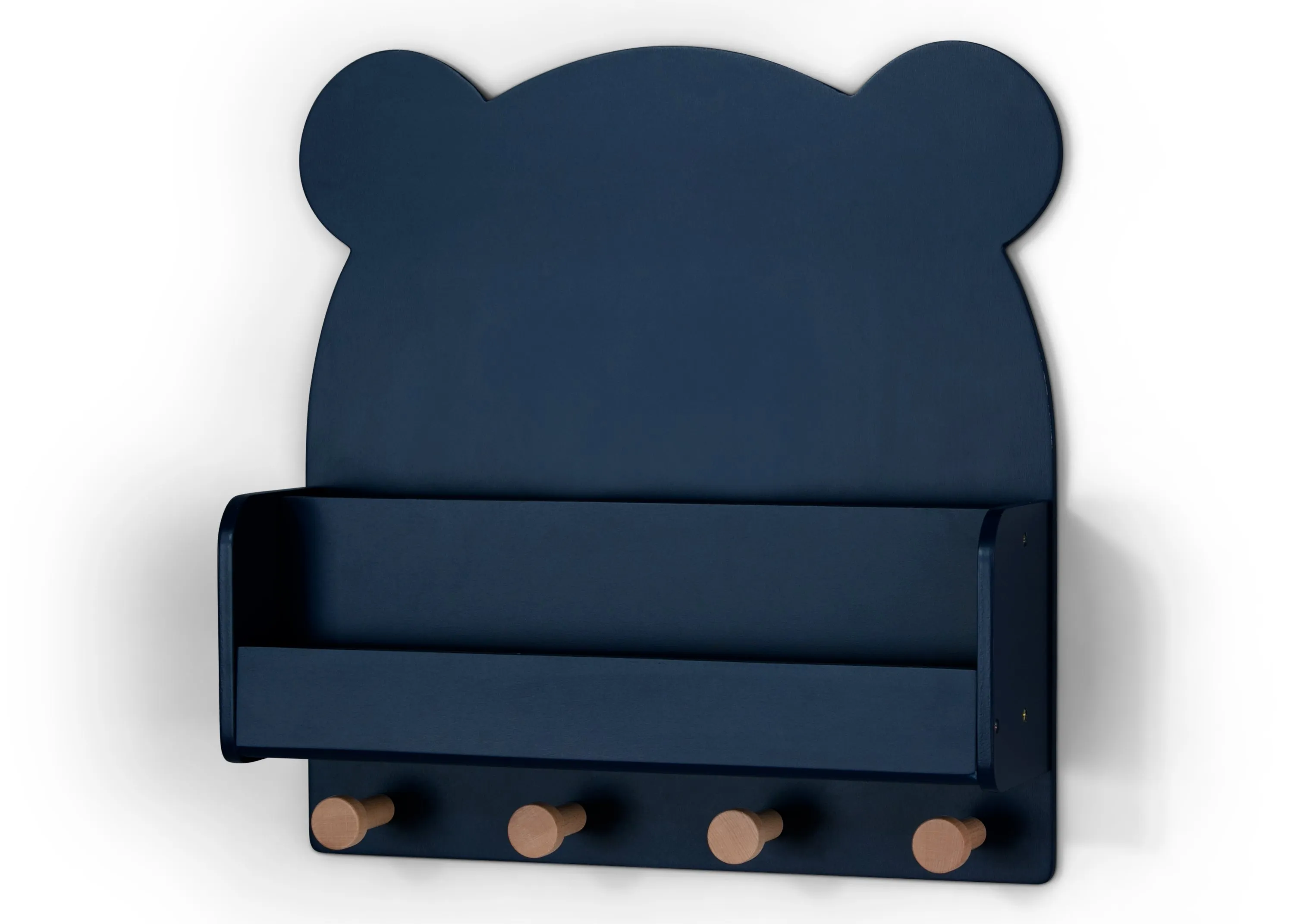Brannan Bear Wall Shelf with 4 Hooks