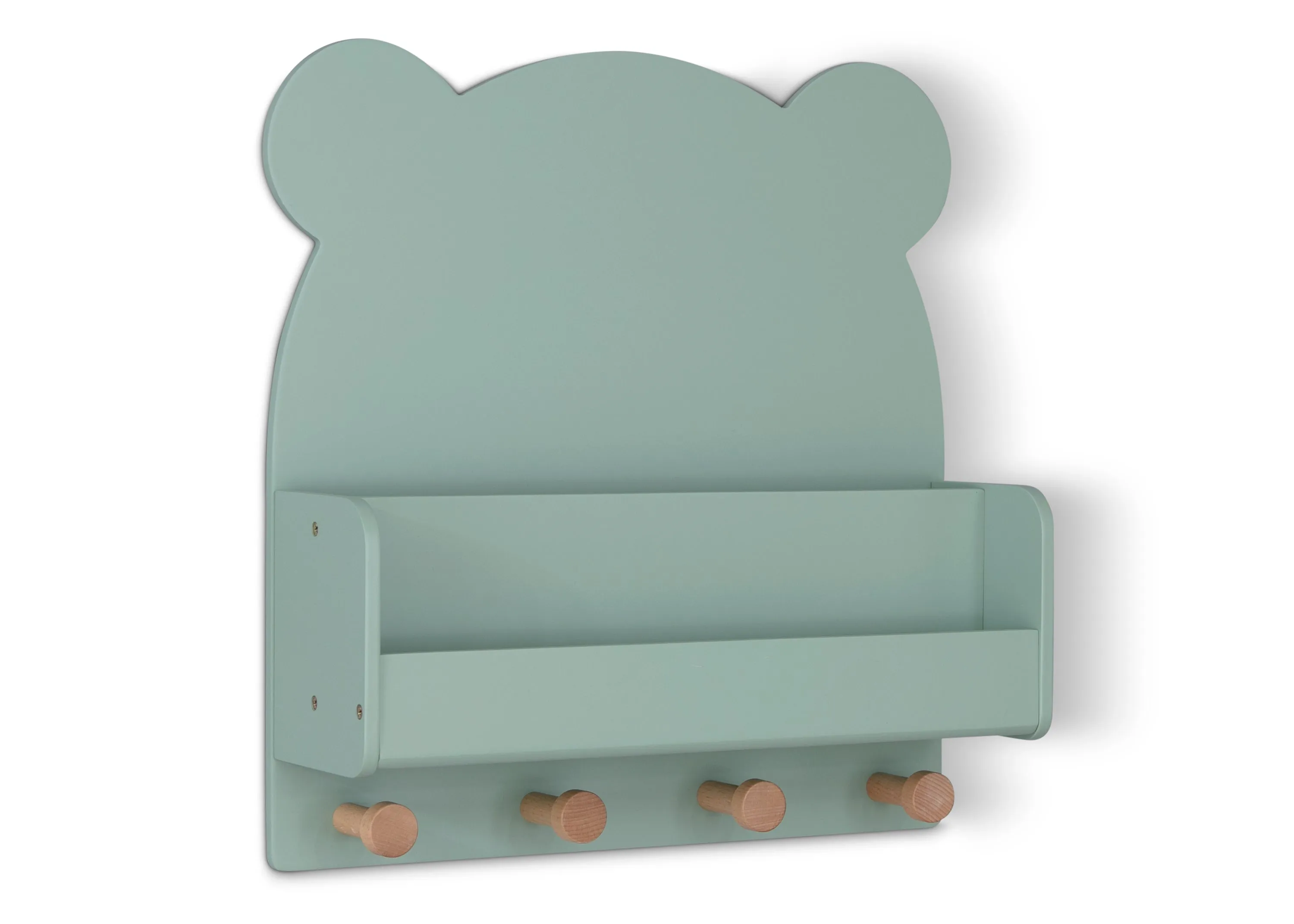 Brannan Bear Wall Shelf with 4 Hooks