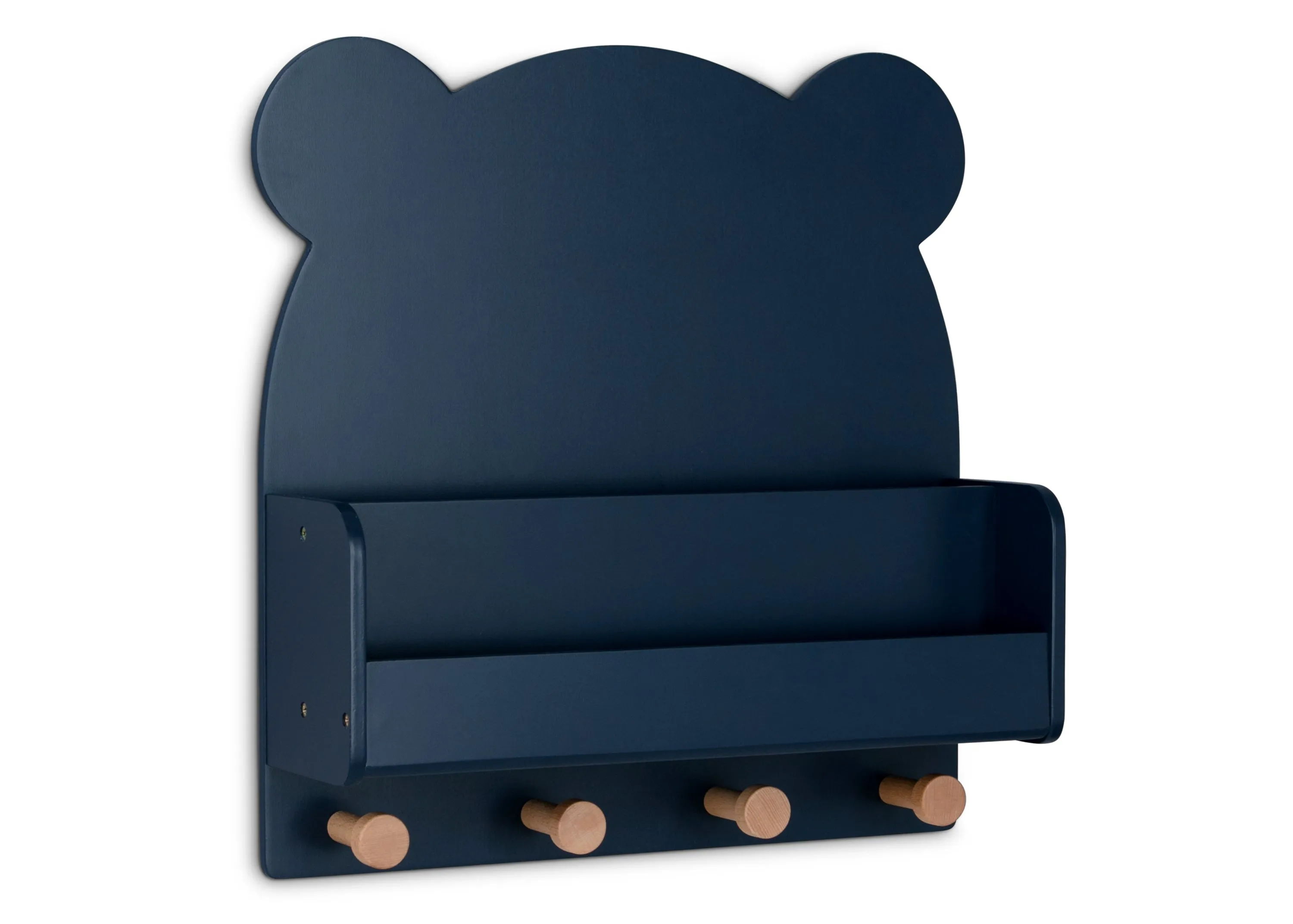 Brannan Bear Wall Shelf with 4 Hooks