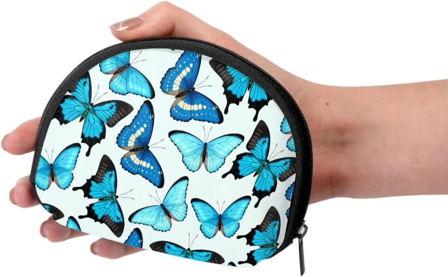 Butterfly Coin Purse Mini Wallet Change Pouch Key Holder Zipper Small Cosmetic Makeup Storage Bags