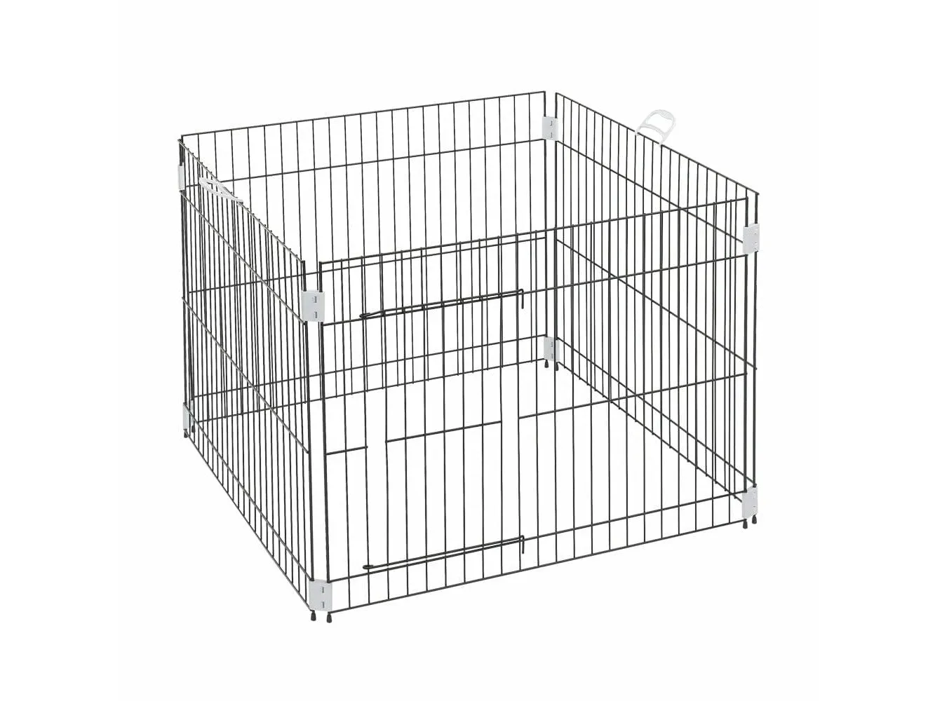 Cage Pen Black Dog Training
