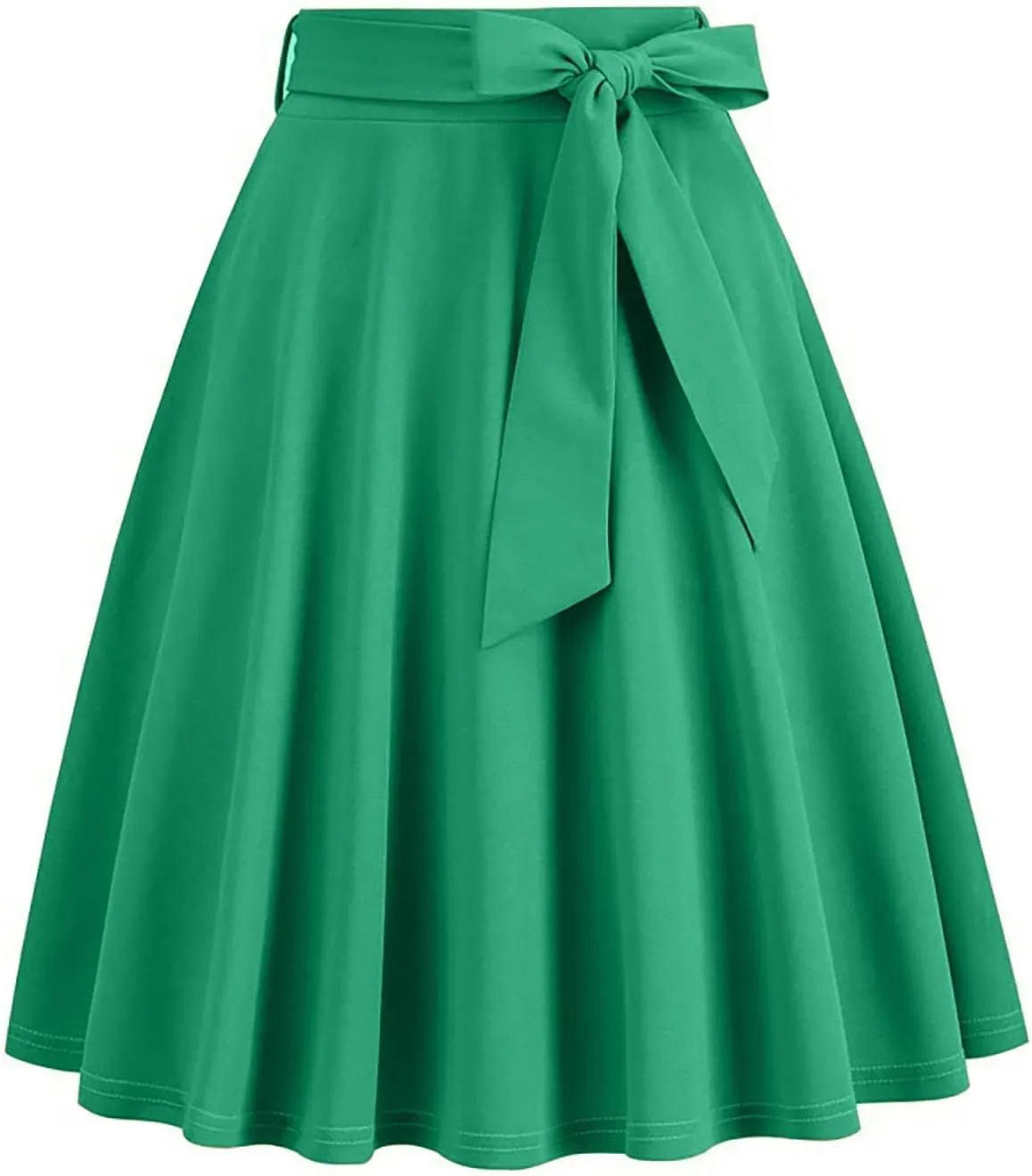 Casual Skirts for Women Solid Midi Pleated Summer Skirt Womens Retro Trendy Going Out Skirts Comfortable Fit Vintage