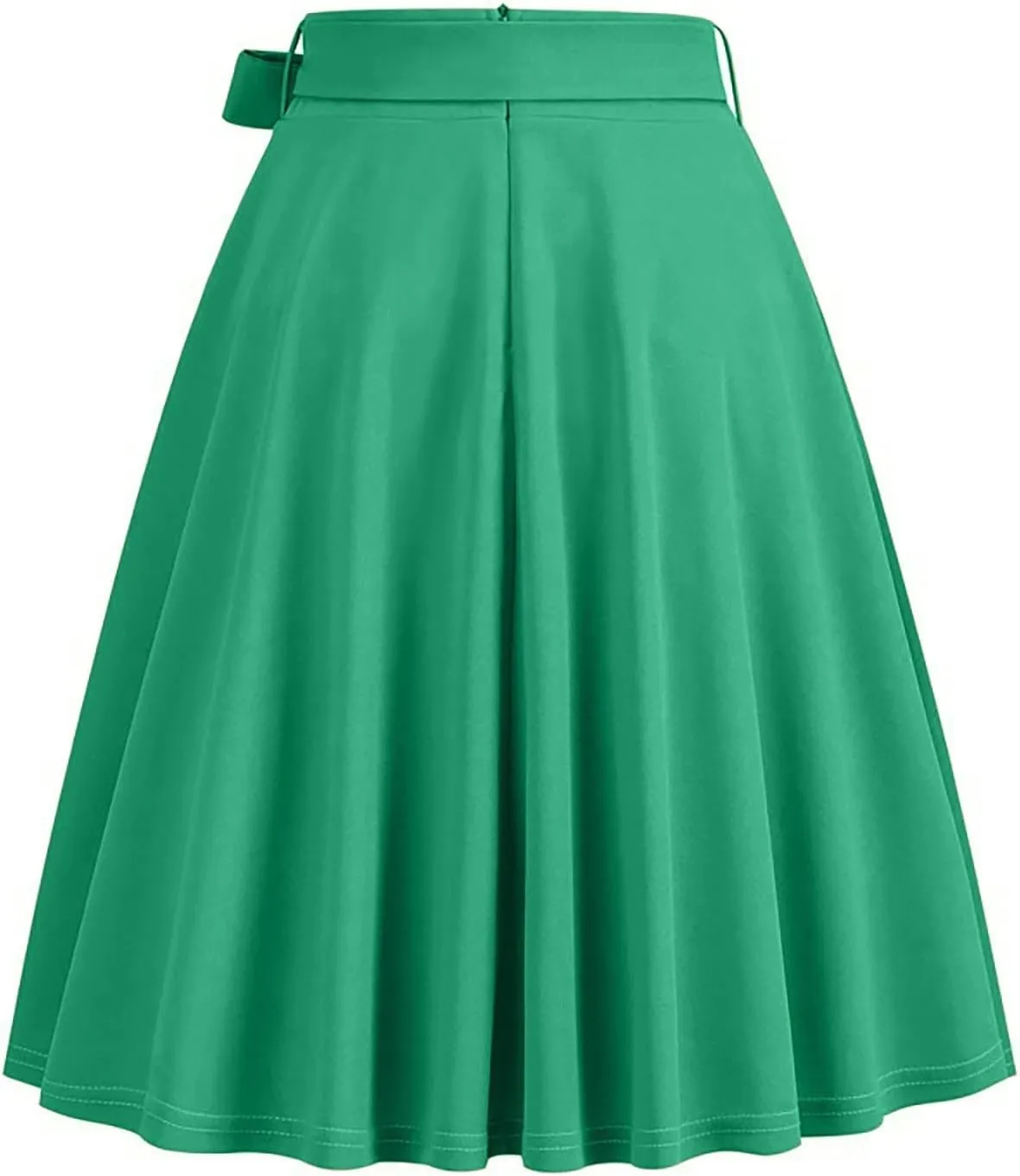 Casual Skirts for Women Solid Midi Pleated Summer Skirt Womens Retro Trendy Going Out Skirts Comfortable Fit Vintage