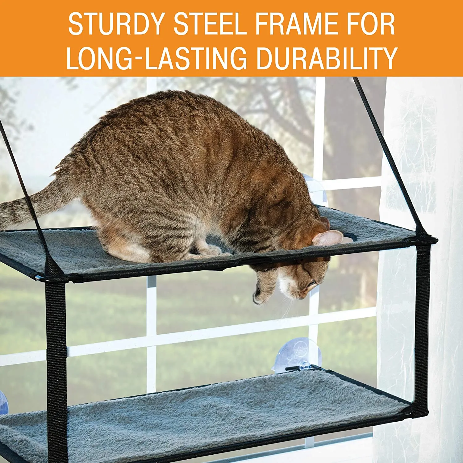 Cat Window Perch - Double Stack EZ Window Mount - K&H Pet Products