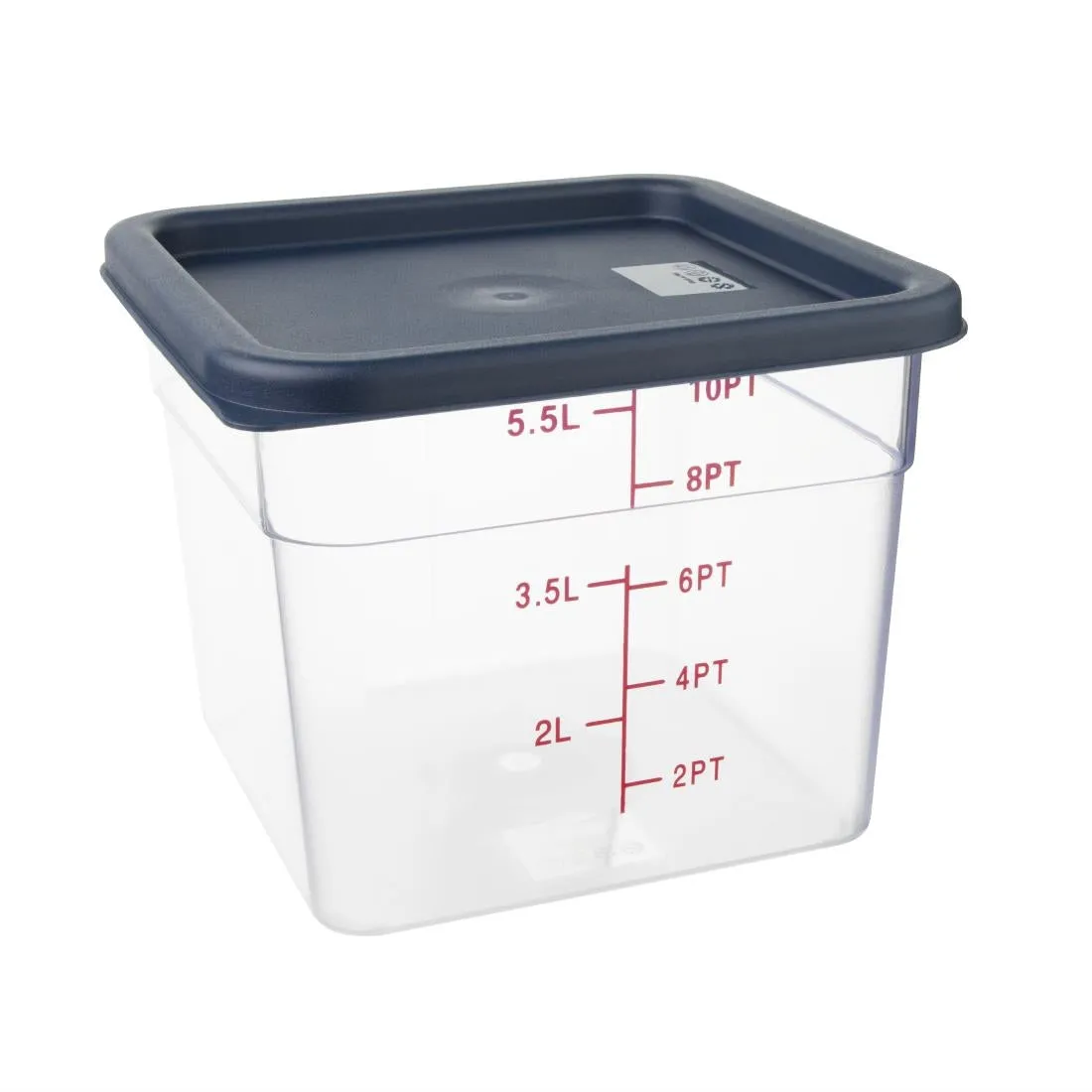 CF044 Vogue Square Food Storage Container Lid Blue Medium