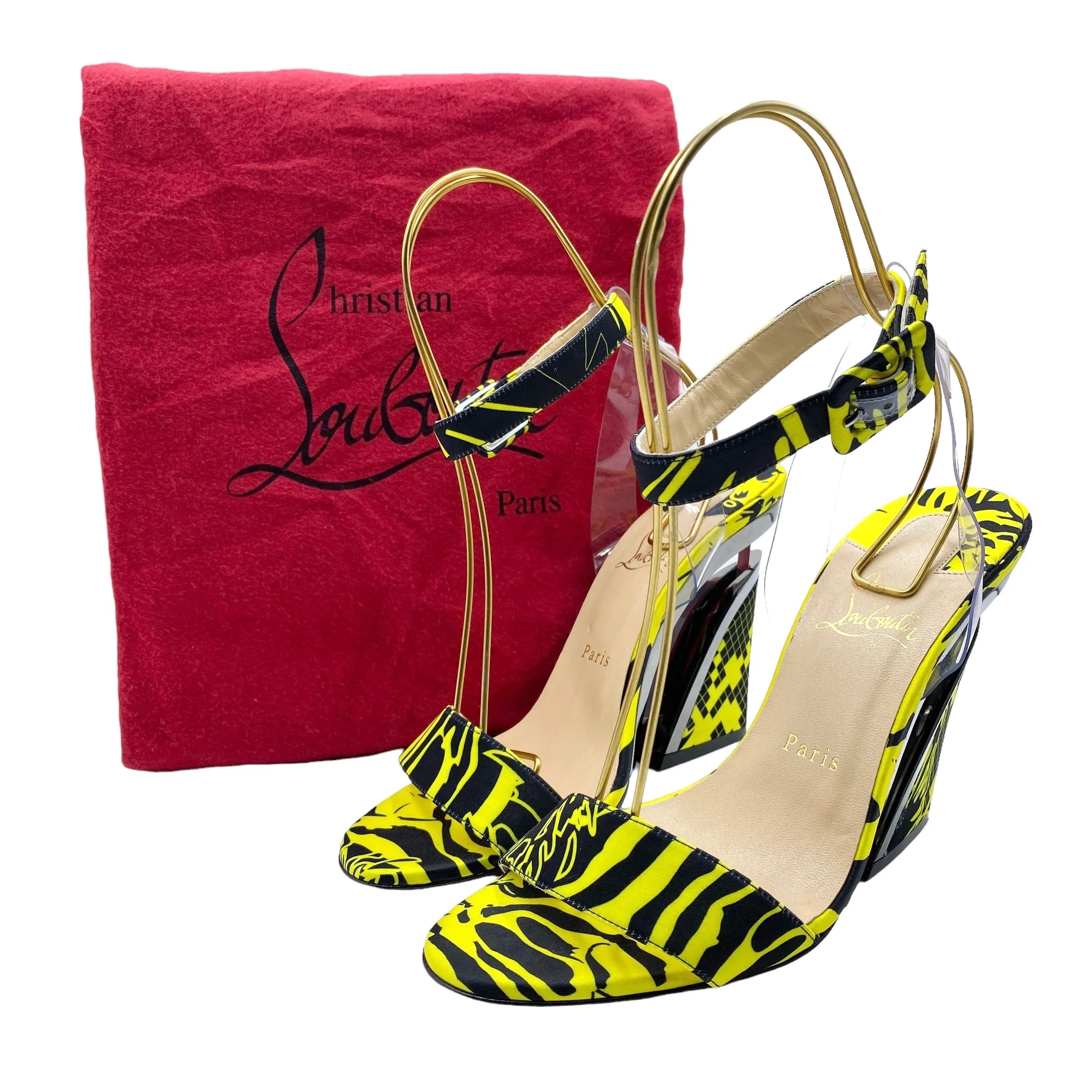 CHRISTIAN LOUBOUTIN PVC WEDGE HEELS EU 40/ UK 7