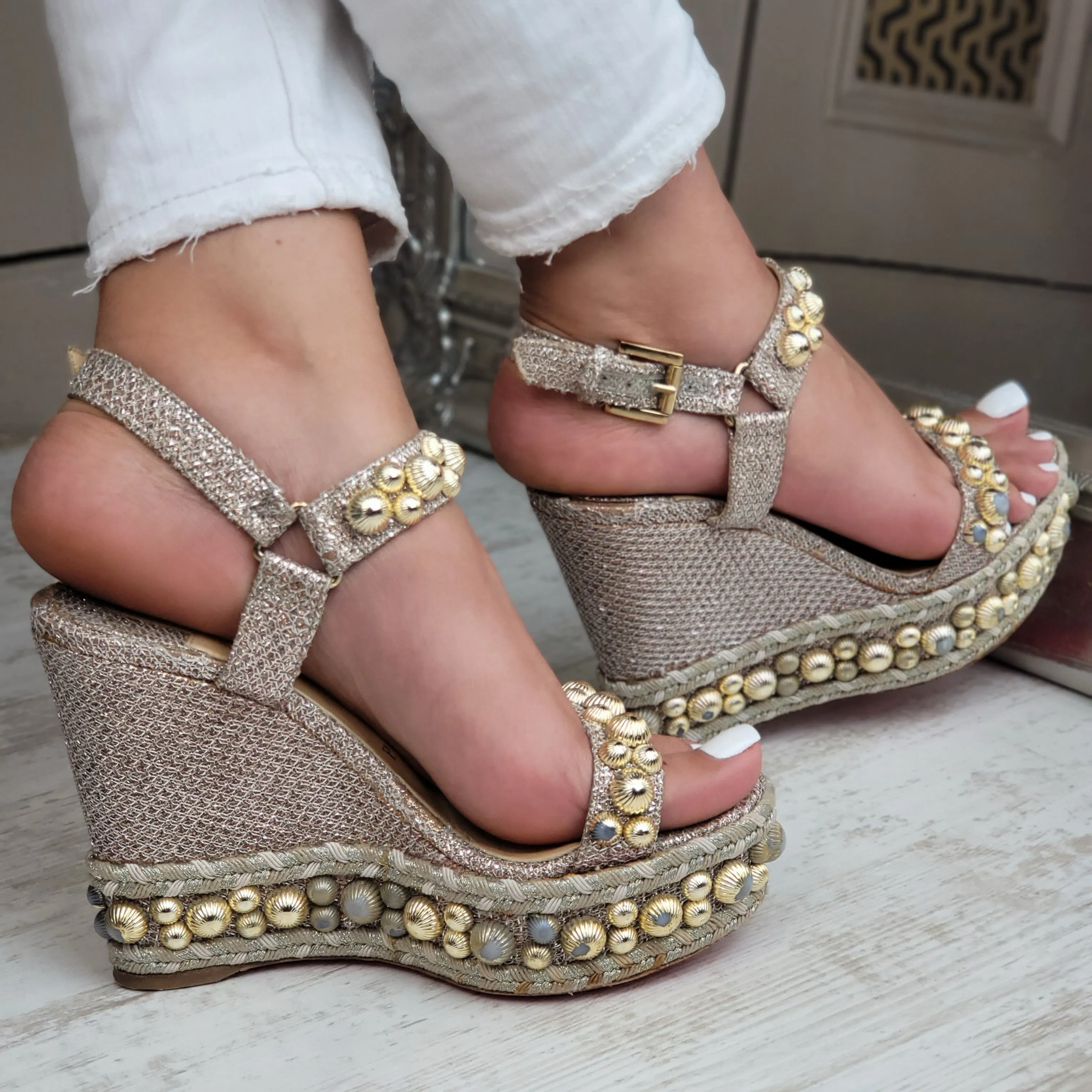 CHRISTIAN LOUBOUTIN RONDACLOU HEELS EU 35/ UK 2.5
