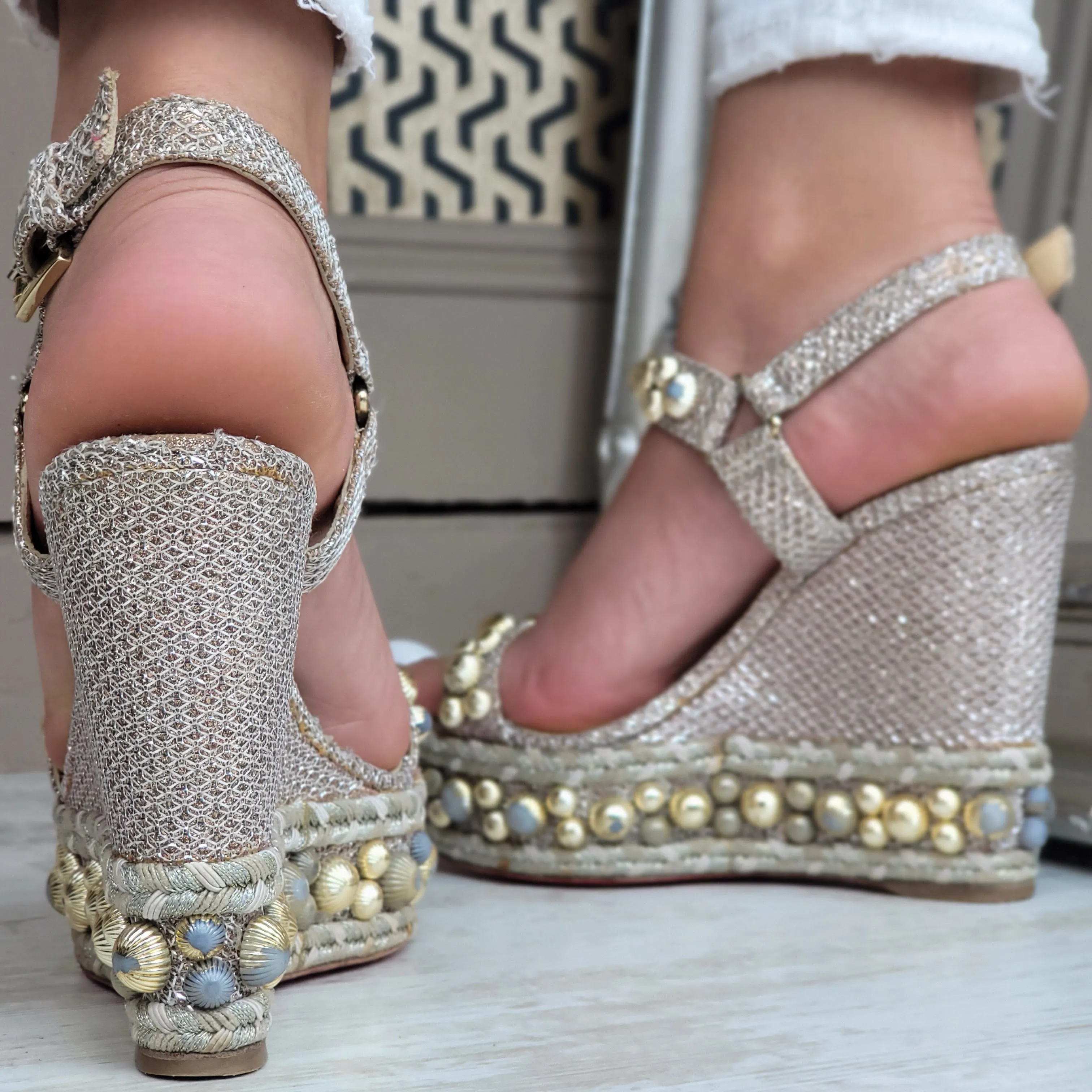CHRISTIAN LOUBOUTIN RONDACLOU HEELS EU 35/ UK 2.5