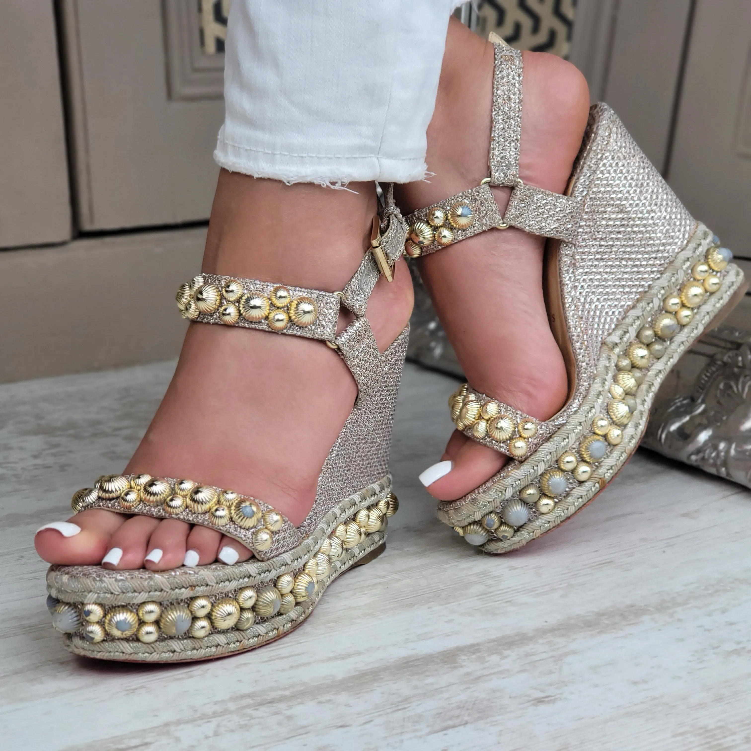 CHRISTIAN LOUBOUTIN RONDACLOU HEELS EU 35/ UK 2.5