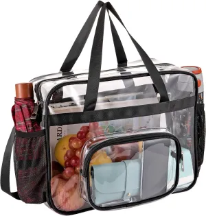 Clear Bags Stadium Approved,See Through Tote Bag Shoulder Strap Large Transparent Bag