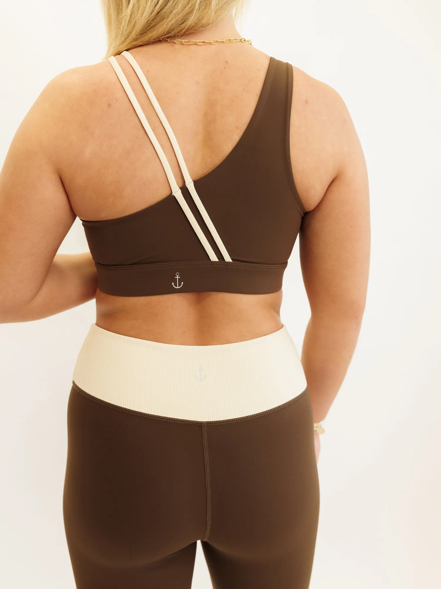Coffee and Cream "Ariel" Nautical Strap Sports Bra
