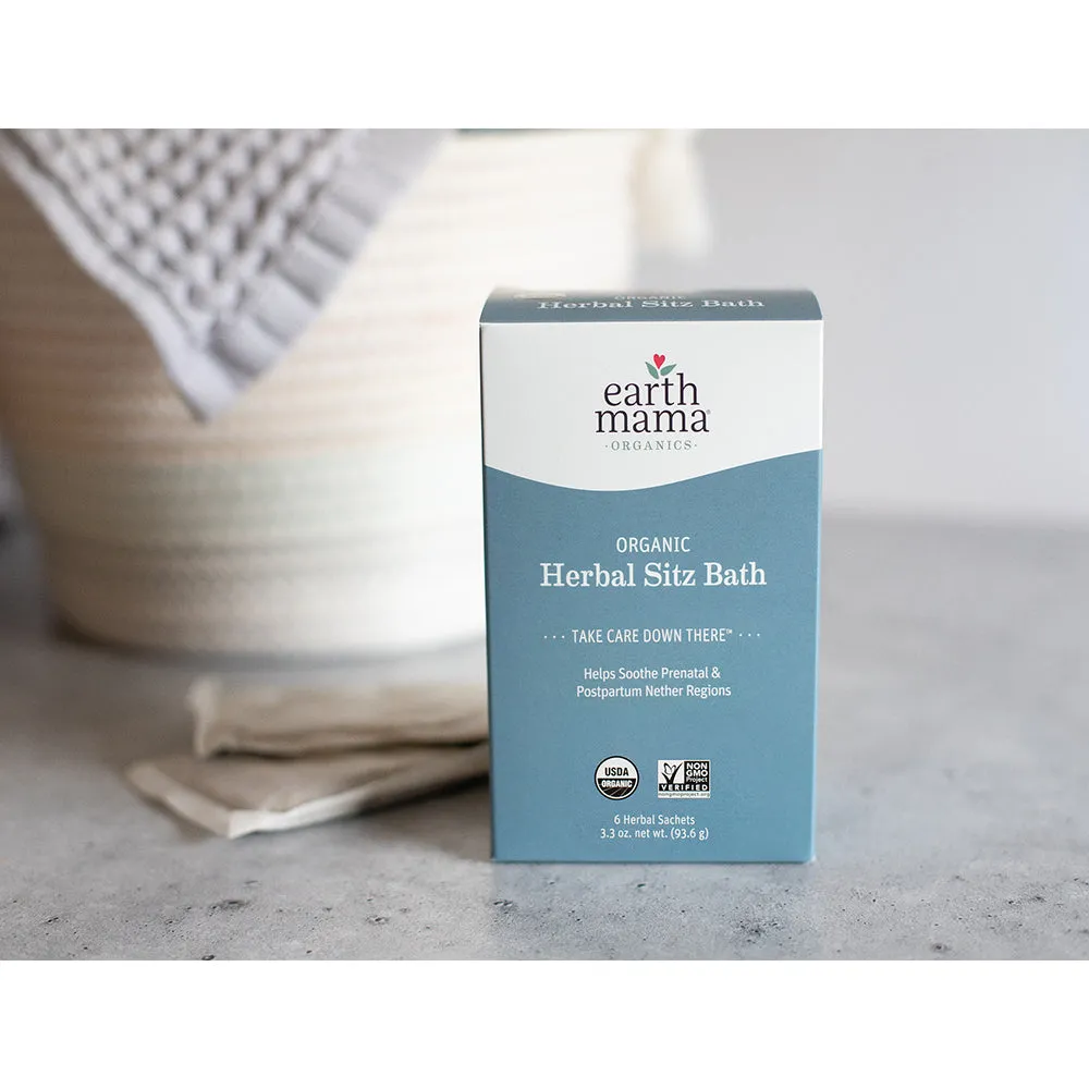 Earth Mama Organic Herbal Sitz Bath (6 herbal pads / box) Exp: 03/26
