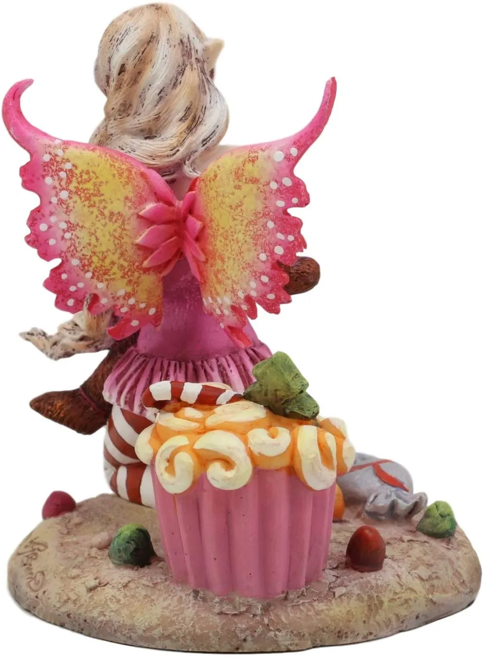 Ebros Amy Brown Christmas 'TWAS The Night' Fairy Hugs Gingerbread Man Figurine
