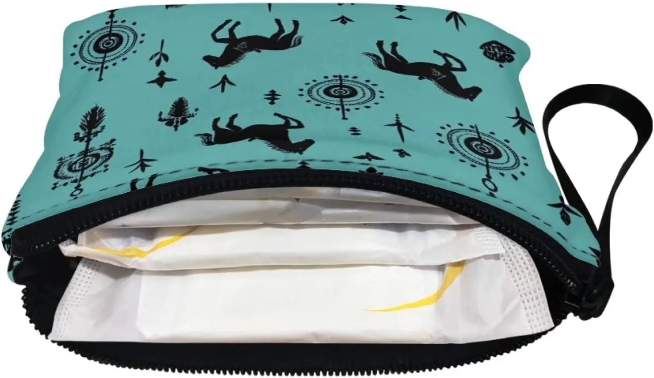 GIFTPUZZ Cute Coin Purse for Women Microfiber Fleece Portable Wristlet Pouch Change Cards Holder Zip Wallet