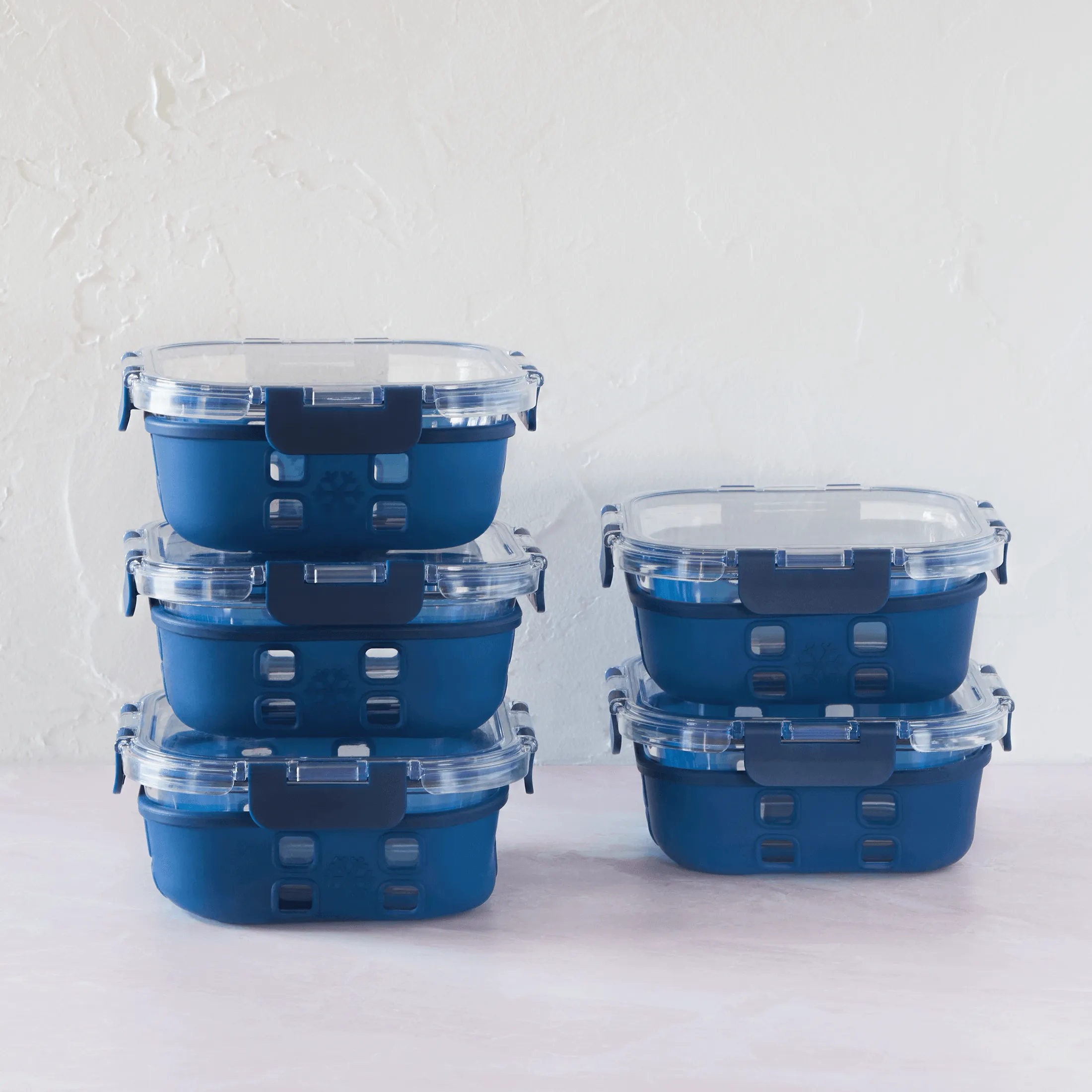 Glass Container Set with Silicone Sleeve