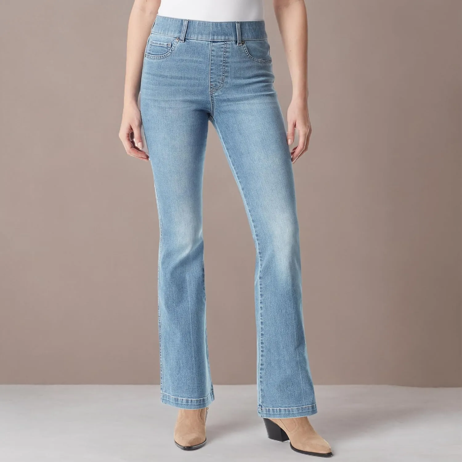 Gloria Vanderbilt Women's Shape Effect Pull on High Rise Flare Jean Standard