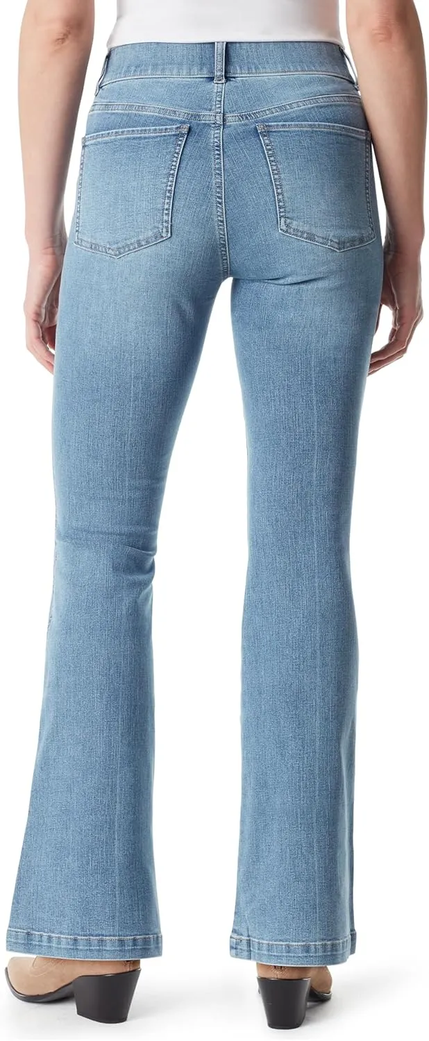 Gloria Vanderbilt Women's Shape Effect Pull on High Rise Flare Jean Standard
