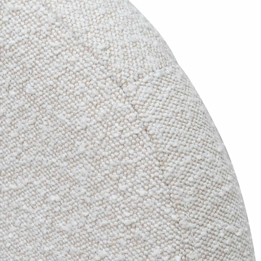 Greta Queen Bed Frame - Snow Boucle with Storage