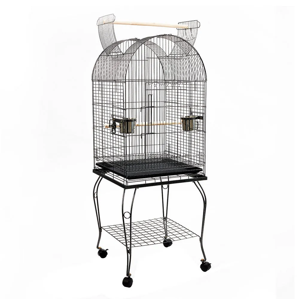 i.Pet  Bird Cage with Perch - Black (L)