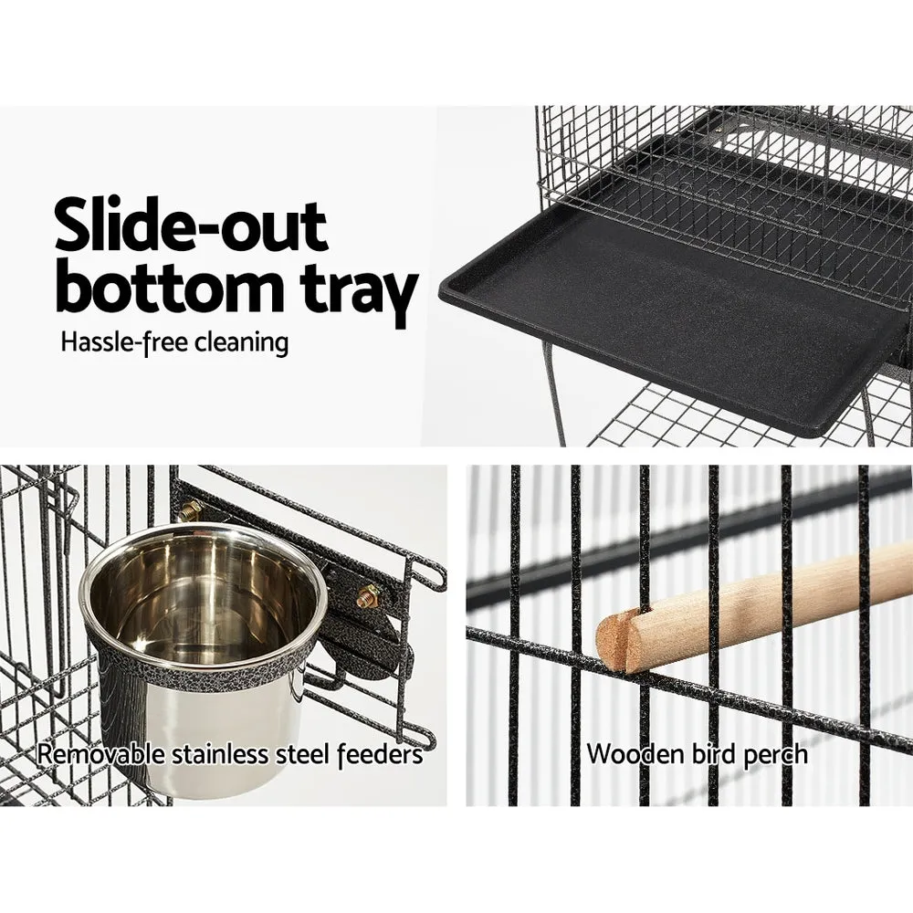 i.Pet  Bird Cage with Perch - Black (L)