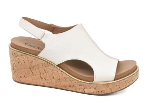 Ivory Textured Carley Wedge