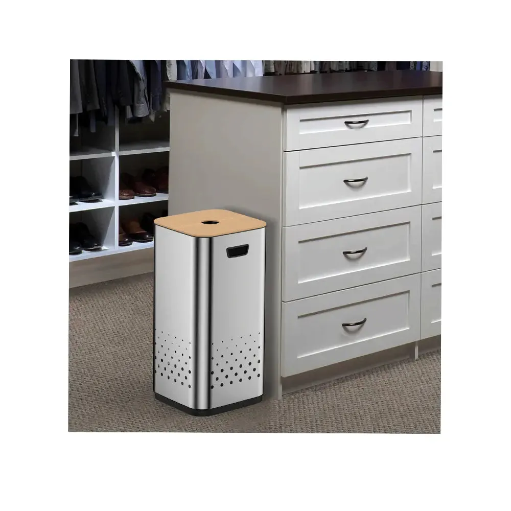 JAVA Laundry Bin | JH8872 | 50L | Laundry Bin | Stainless Steel | Washing | Cleaning | Laundry