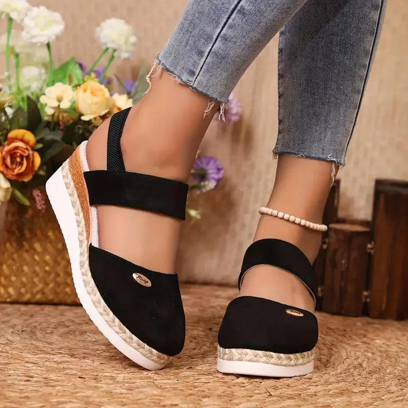 Jenna - Orthopedic Platform Wedge Sandals