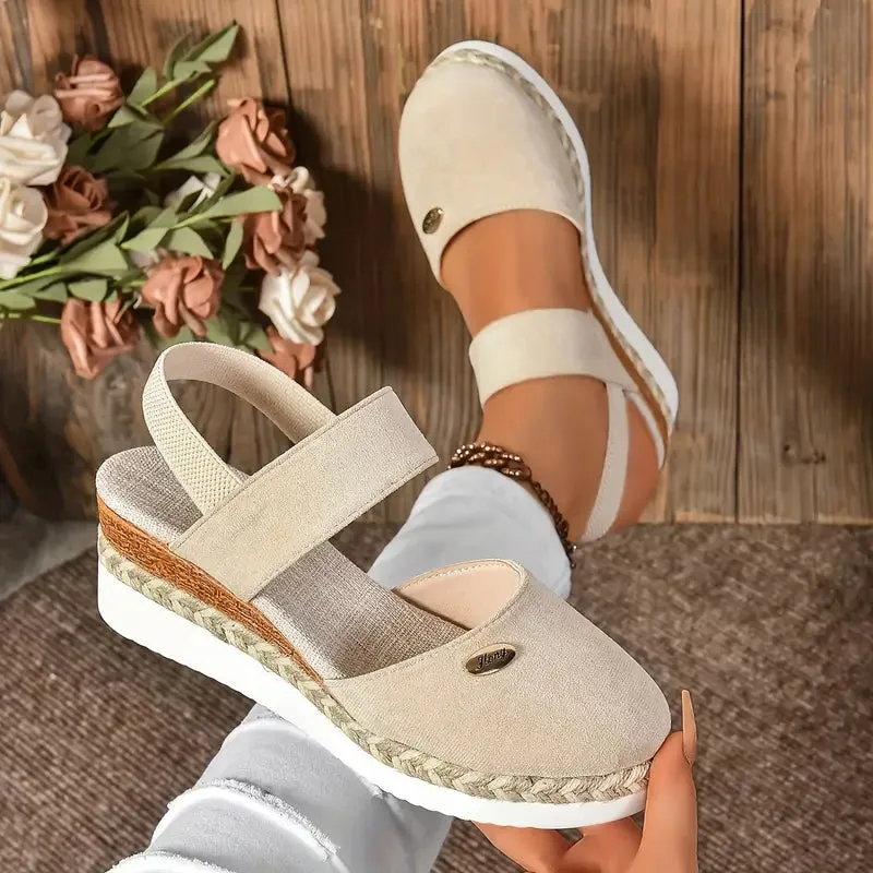 Jenna - Orthopedic Platform Wedge Sandals