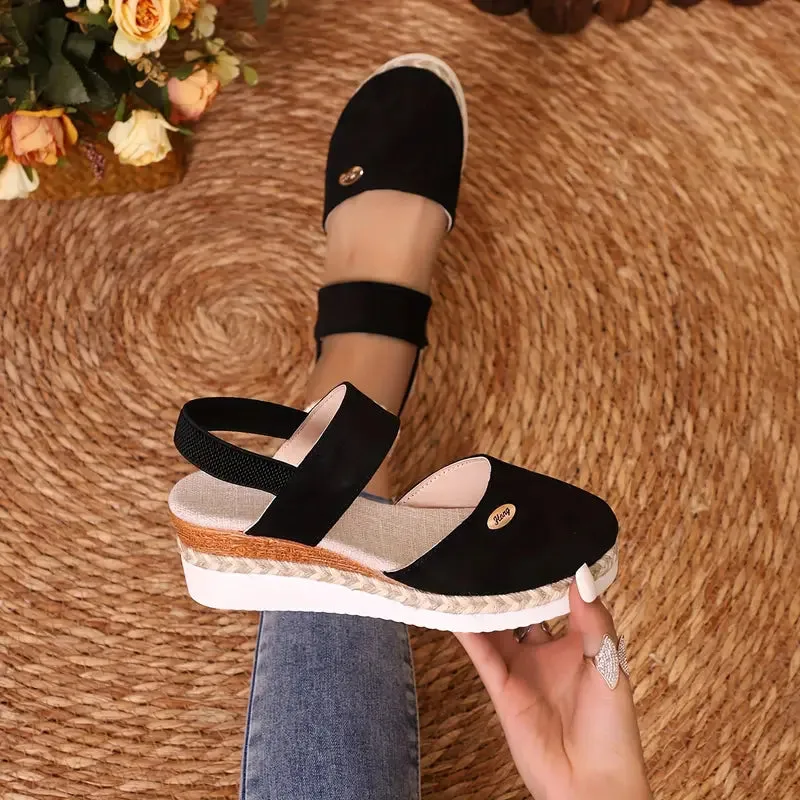 Jenna - Orthopedic Platform Wedge Sandals