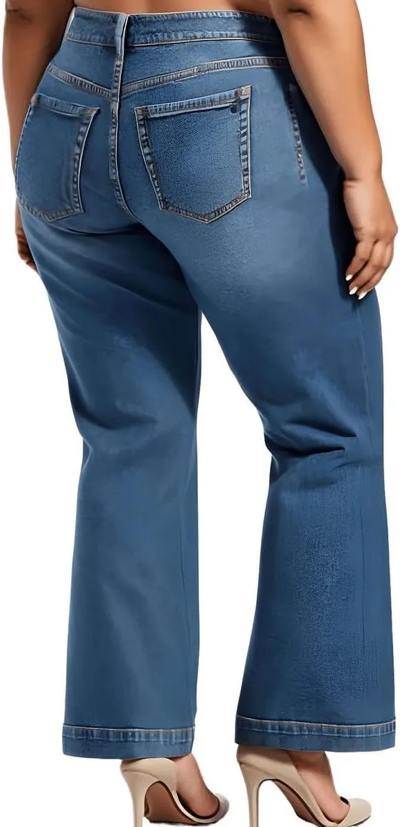 Jessica Simpson Women's True Love Trouser Wide Leg Jean