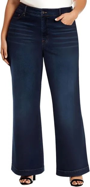 Jessica Simpson Women's True Love Trouser Wide Leg Jean