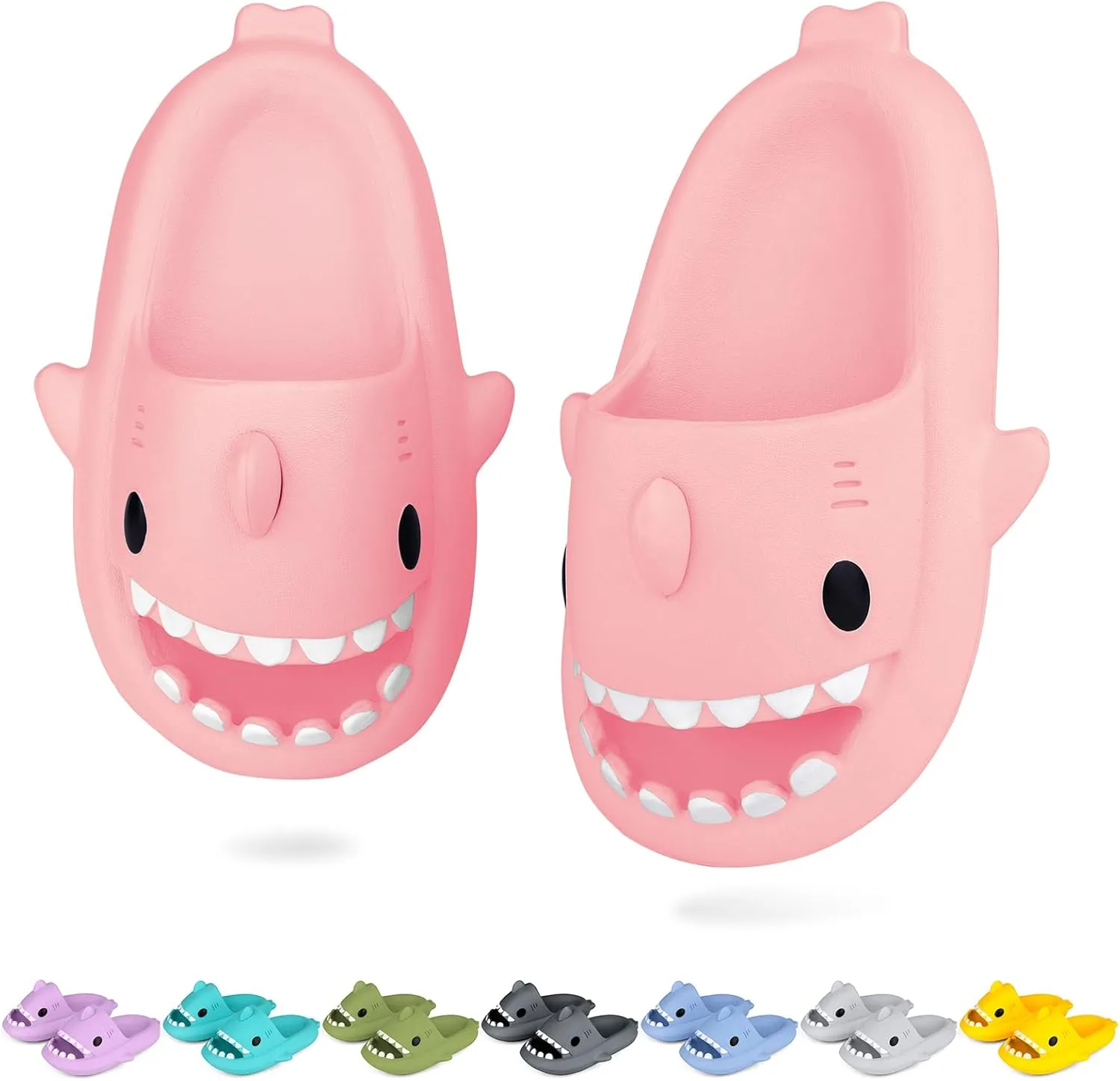 Kids Shark Cloud Slides | Toddler Boys Girls Shower Slippers | Boys Girls Cute Cartoon Fish Flip Flops | Beach Pool Home Sandals | Quick Dry Non-Slip