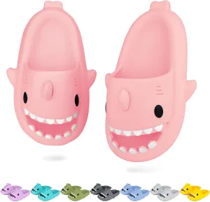 Kids Shark Cloud Slides | Toddler Boys Girls Shower Slippers | Boys Girls Cute Cartoon Fish Flip Flops | Beach Pool Home Sandals | Quick Dry Non-Slip
