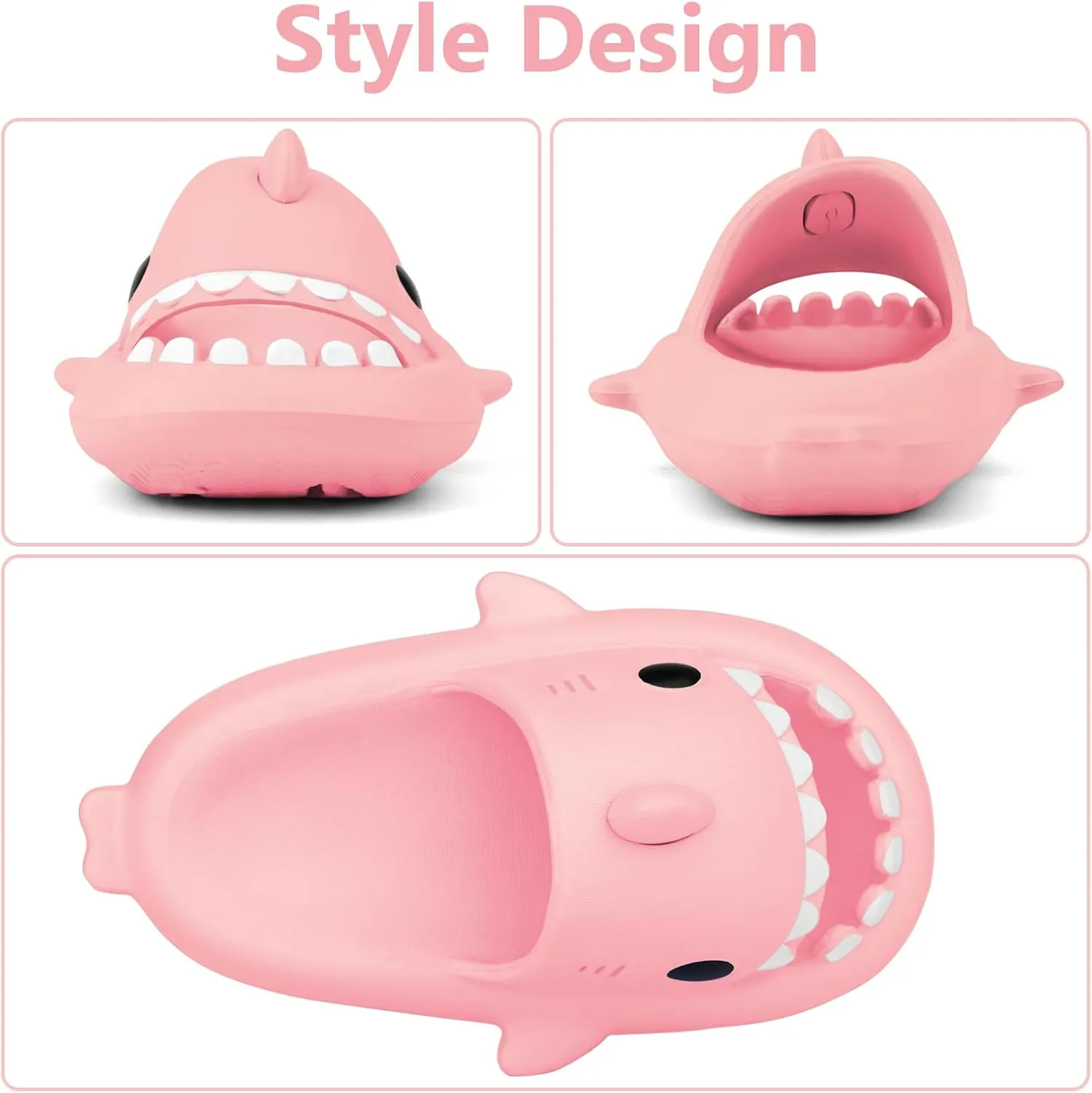 Kids Shark Cloud Slides | Toddler Boys Girls Shower Slippers | Boys Girls Cute Cartoon Fish Flip Flops | Beach Pool Home Sandals | Quick Dry Non-Slip