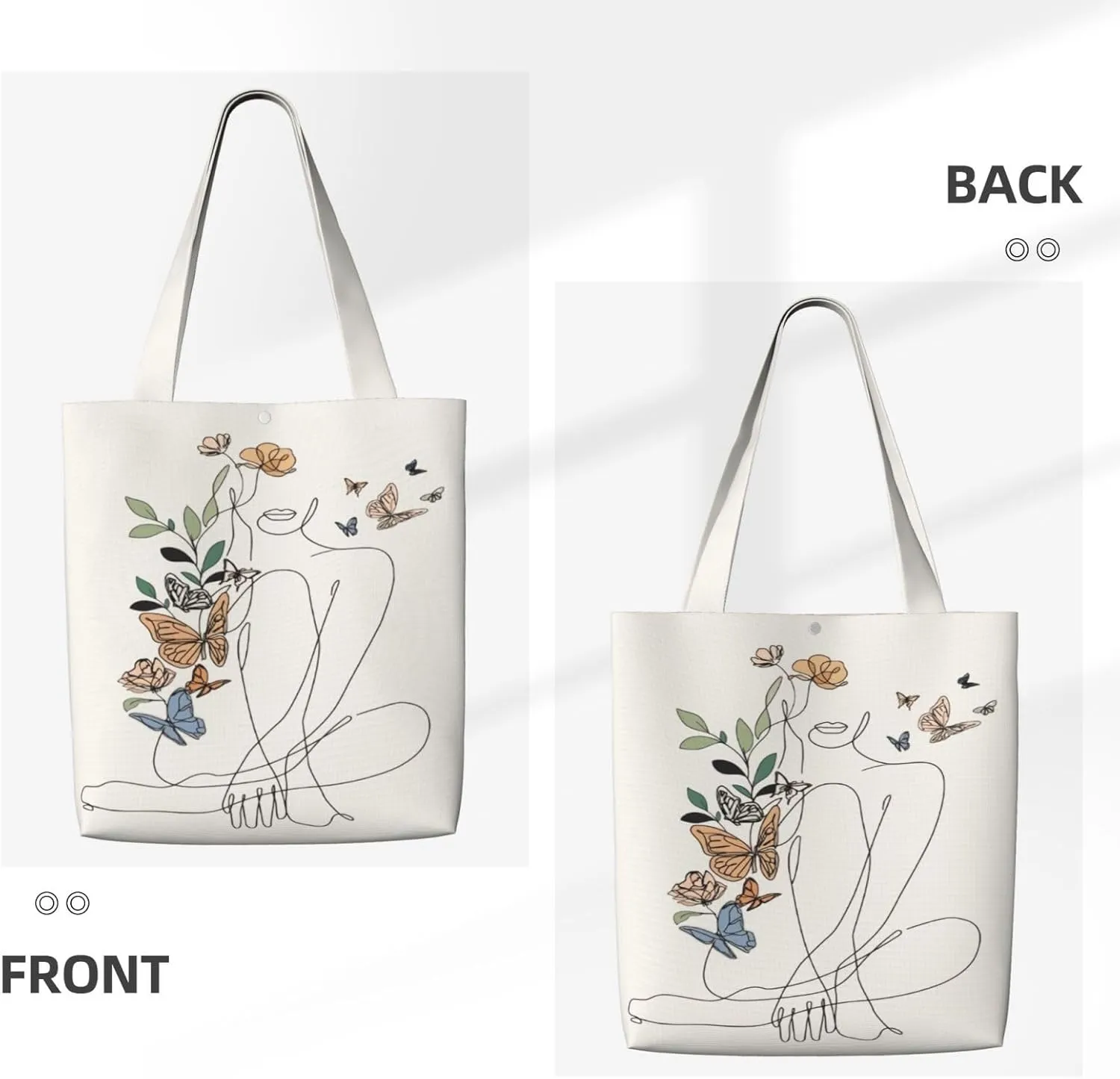 Kiss Your Brain Canvas Tote Bag Shoulder Bag For Women'S Reusable Tote Bag For Shopping Camping
