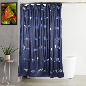 Kuber Industries Shower Curtain & Bathmat Set | Non-Slip Bath mats for Bathroom | Easy-Slide Curtains | Polyester Curtain or Bathmat for Bath Décor | XTL260-3T | 15 Pcs Set | Multicolor