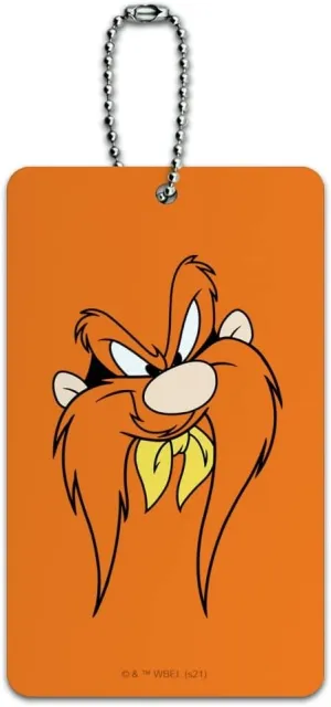 Looney Tunes Sam Face Luggage Card Suitcase Carry-On ID Tag