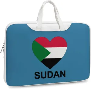 Love Sudan Leather Bag Laptop Case Slim Water Resistant Computer Bags with Handle Briefcase for Work
